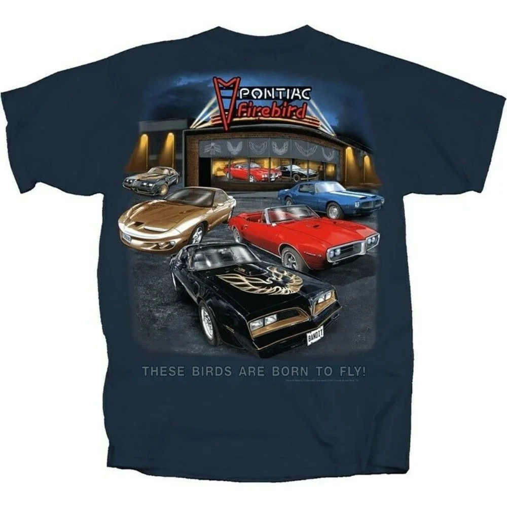 Vintage Pontiac Firebird Showroom Short Sleeve T-Shirt - NEW Fast Ship - Picture 1 of 6